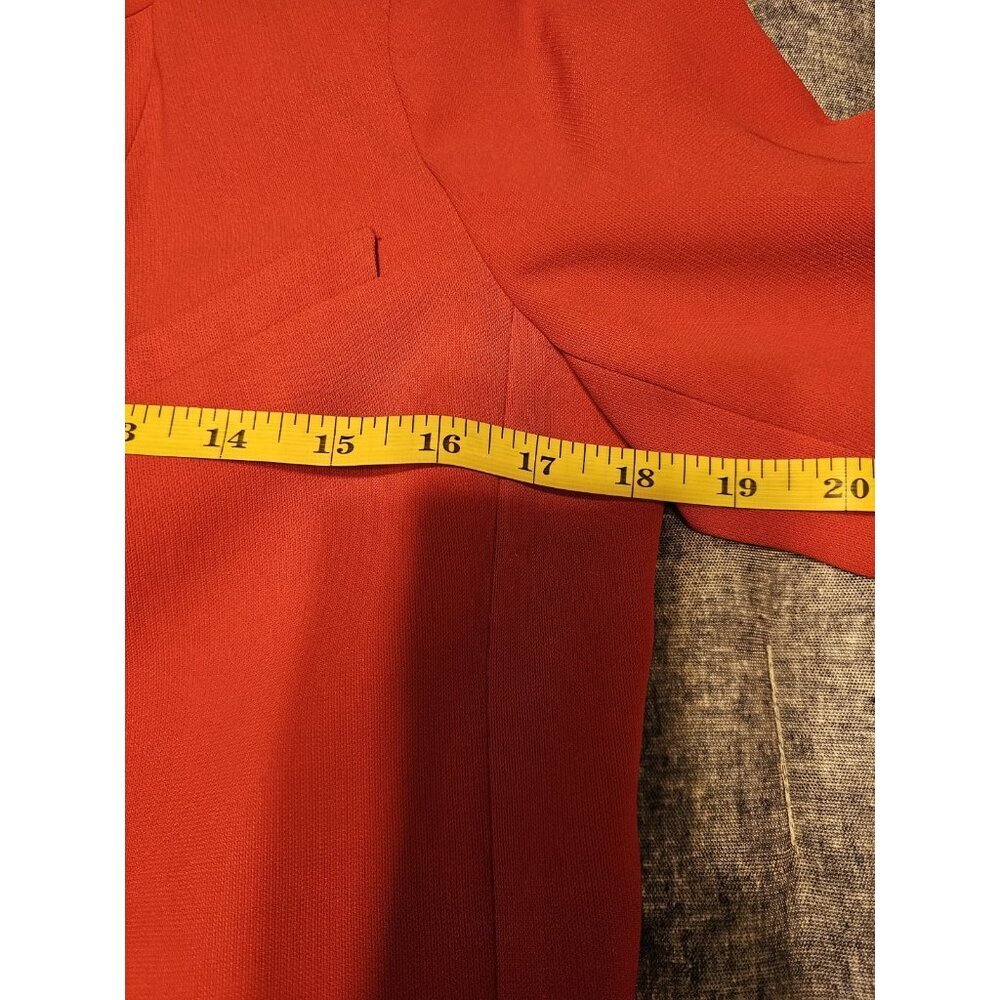 Women The Limited Red One Button Work Blazer Jacket 3/4 Sleeve - Size Small EUC - Picture 9 of 10